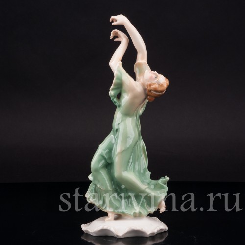 Фарфоровая статуэтка танцовщицы Айседора Дункан, Karl Ens, Германия, 1920-30 гг.