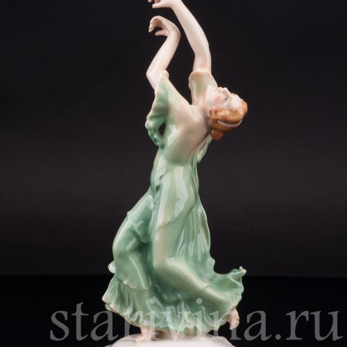 Фарфоровая статуэтка танцовщицы Айседора Дункан, Karl Ens, Германия, 1920-30 гг.