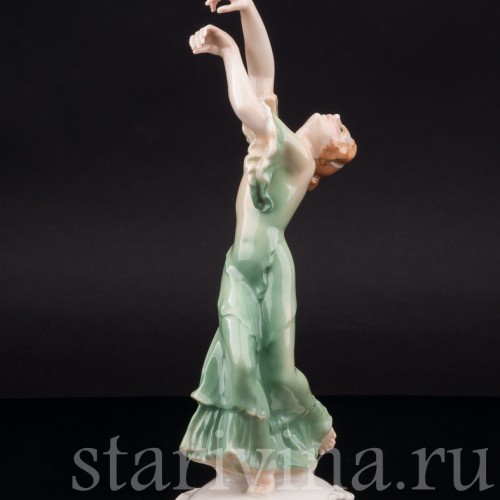 Фарфоровая статуэтка танцовщицы Айседора Дункан, Karl Ens, Германия, 1920-30 гг.