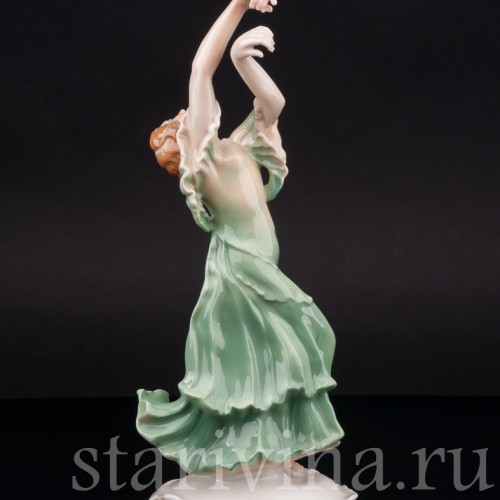 Фарфоровая статуэтка танцовщицы Айседора Дункан, Karl Ens, Германия, 1920-30 гг.