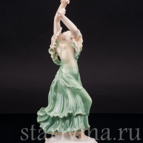Фарфоровая статуэтка танцовщицы Айседора Дункан, Karl Ens, Германия, 1920-30 гг.