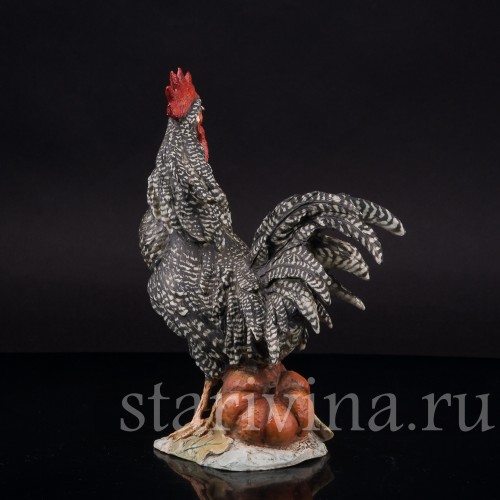 Фарфоровая статуэтка птицы Петух с тыквой, Tay, Италия, сер. 20 в.