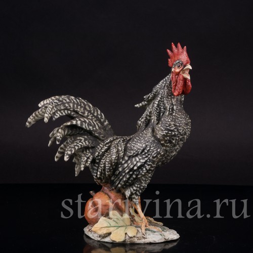 Фарфоровая статуэтка птицы Петух с тыквой, Tay, Италия, сер. 20 в.