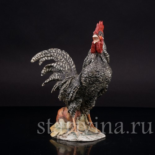 Фарфоровая статуэтка птицы Петух с тыквой, Tay, Италия, сер. 20 в.