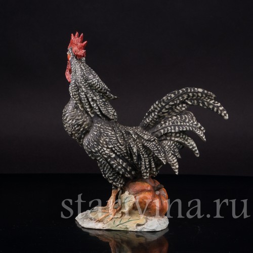 Фарфоровая статуэтка птицы Петух с тыквой, Tay, Италия, сер. 20 в.