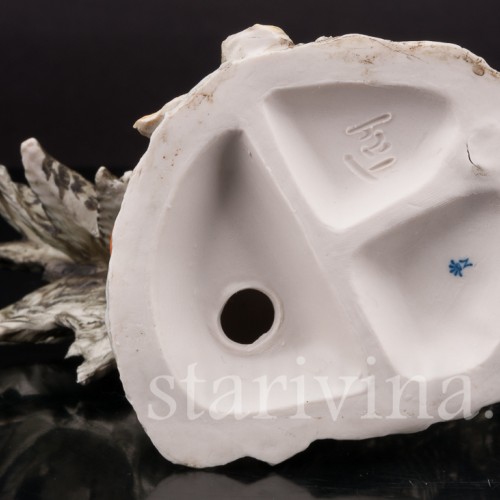 Фарфоровая статуэтка птицы Петух с тыквой, Tay, Италия, сер. 20 в.