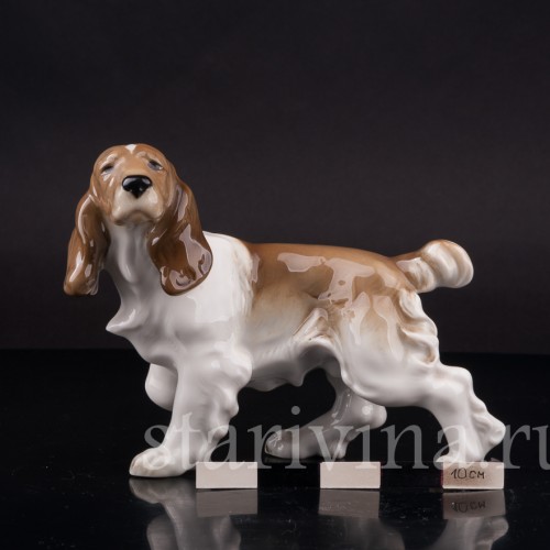 Фигурка собаки из фарфора Кокер спаниель, Hutschenreuther, Германия, вт. пол. 20 в.