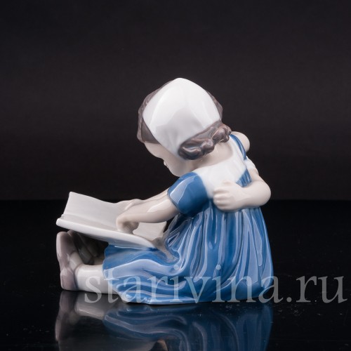 Фарфоровая фигурка Малыши, читающие книжку, Bing & Grondahl, Дания, 1952-58 гг.