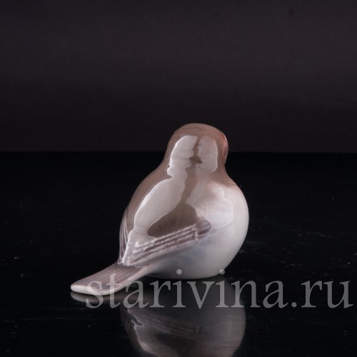 Фигурка птицы из фарфора Малиновка, Bing & Grondahl, Дания, 1983-84 гг.