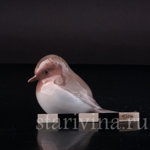 Фигурка птицы из фарфора Малиновка, Bing & Grondahl, Дания, 1983-84 гг.