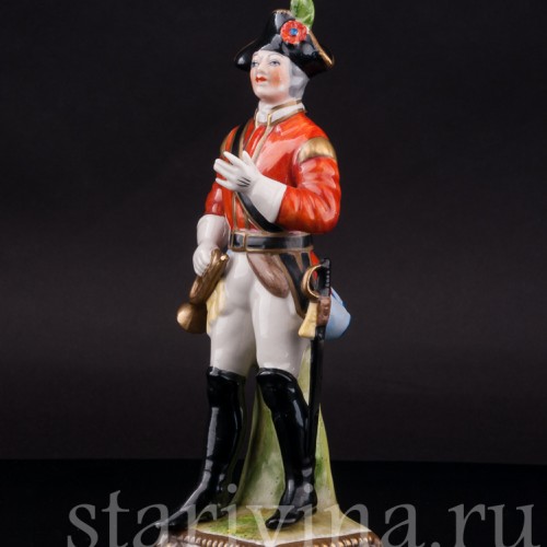 Фарфоровая фигурка солдата Трубач, Германия, вт. пол. 20 века.