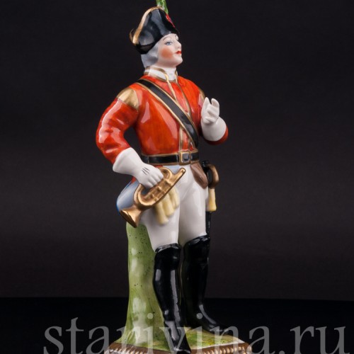 Фарфоровая фигурка солдата Трубач, Германия, вт. пол. 20 века.