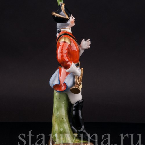 Фарфоровая фигурка солдата Трубач, Германия, вт. пол. 20 века.