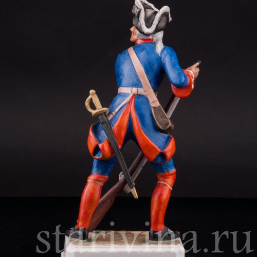 Фарфоровая фигурка Солдат гвардии, 1757, Goebel, Германия, 1964-72 гг.