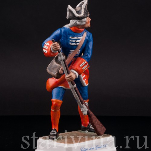 Фарфоровая фигурка Солдат гвардии, 1757, Goebel, Германия, 1964-72 гг.