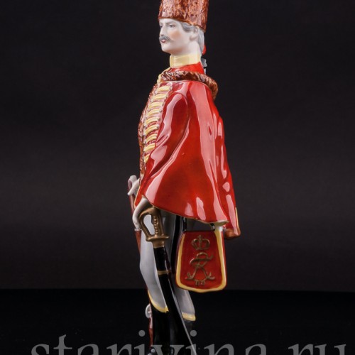 Фарфоровая статуэтка Гусар, Volkstedt, Германия, вт. пол. 20 в.
