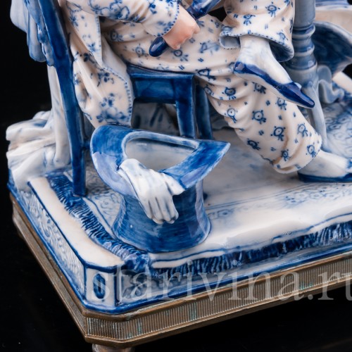 Фарфоровая статуэтка Свежие новости, Dressel, Kister & Co, Германия, нач. 20 в.