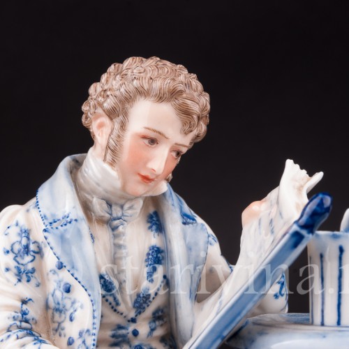 Фарфоровая статуэтка Свежие новости, Dressel, Kister & Co, Германия, нач. 20 в.