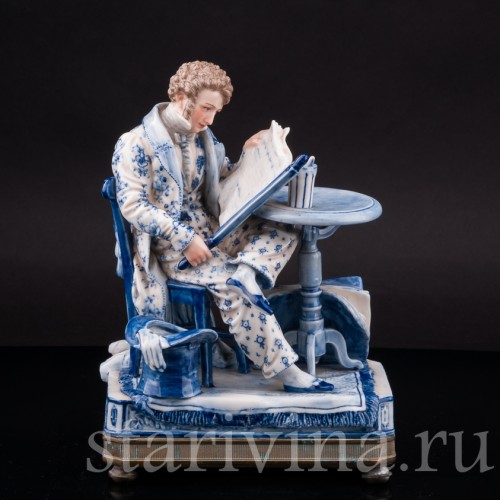 Фарфоровая статуэтка Свежие новости, Dressel, Kister & Co, Германия, нач. 20 в.