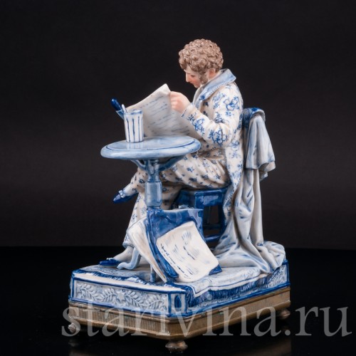 Фарфоровая статуэтка Свежие новости, Dressel, Kister & Co, Германия, нач. 20 в.