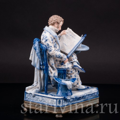 Фарфоровая статуэтка Свежие новости, Dressel, Kister & Co, Германия, нач. 20 в.