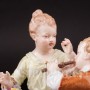 Фарфоровая композиция Лесная песенка, музицирующие дети, KPM, Германия, 1910 г.