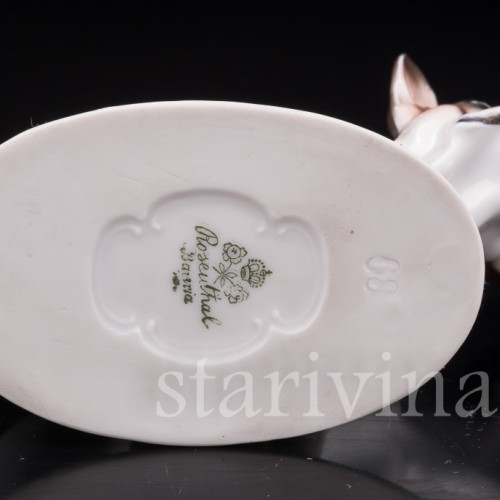 Сидящий французский бульдог., Rosenthal, Германия, 1920 гг