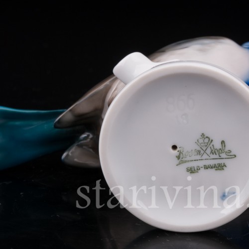 Статуэтка птицы из фарфора Лазоревка, Rosenthal, Германия, 1929 г.
