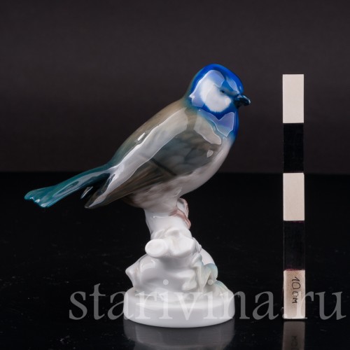 Статуэтка птицы из фарфора Лазоревка, Rosenthal, Германия, 1929 г.