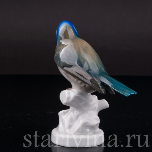 Статуэтка птицы из фарфора Лазоревка, Rosenthal, Германия, 1929 г.