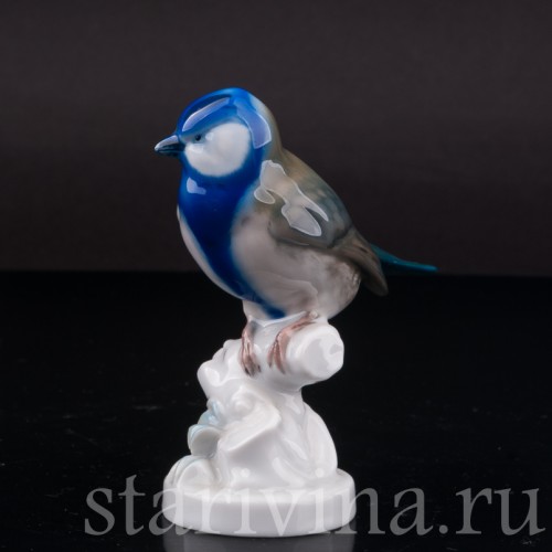Статуэтка птицы из фарфора Лазоревка, Rosenthal, Германия, 1929 г.