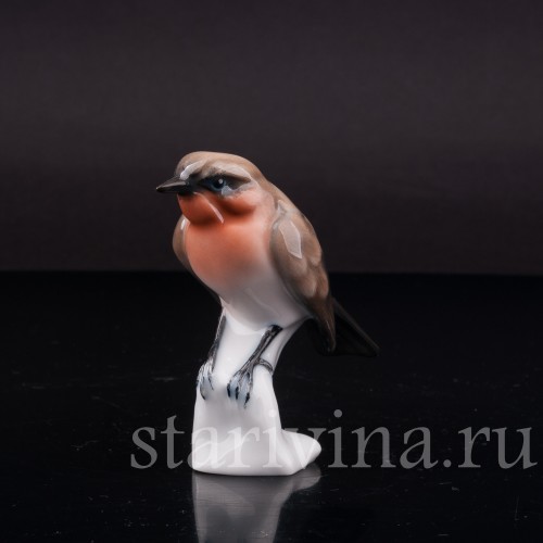 Фигурка птицы из фарфора Малиновка, Rosenthal, Германия, 1950е гг.