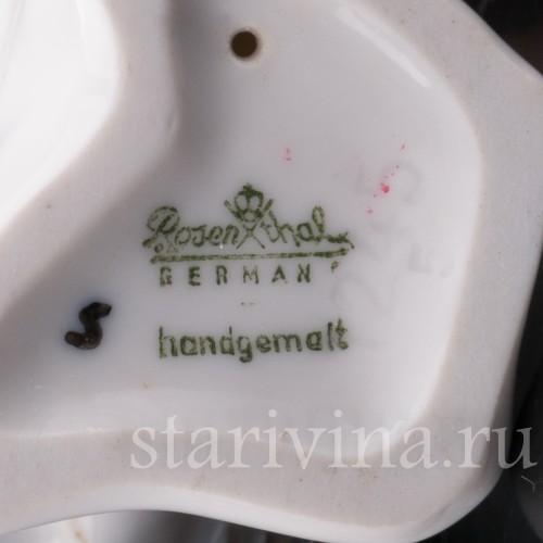 Фигурка птицы из фарфора Малиновка, Rosenthal, Германия, 1950е гг.