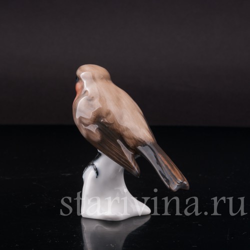 Фигурка птицы из фарфора Малиновка, Rosenthal, Германия, 1950е гг.