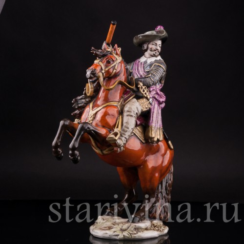 Фарфоровая статуэтка Полководец на коне, Salvador Mallol, Испания, вт. пол. 20 в.
