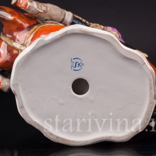 Фарфоровая статуэтка Полководец на коне, Salvador Mallol, Испания, вт. пол. 20 в.