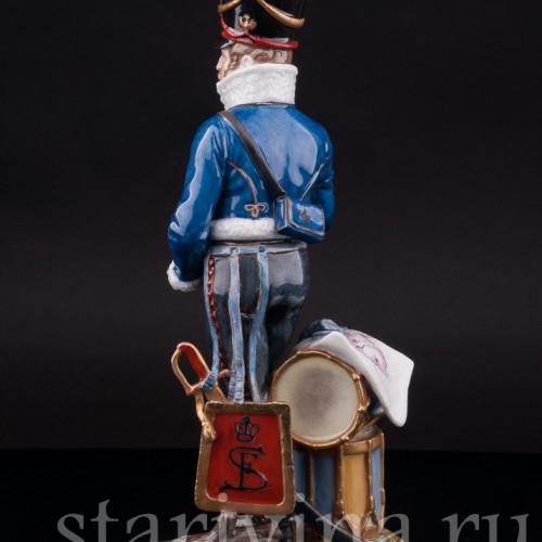 Фарфоровая статуэтка Гусарский офицер, Dressel, Kister & Co, Германия.
