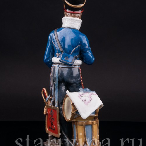 Фарфоровая статуэтка Гусарский офицер, Dressel, Kister & Co, Германия.