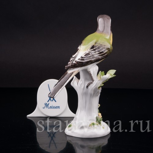 Статуэтка птицы из фарфора Синица, Meissen, Германия, 1974 г.