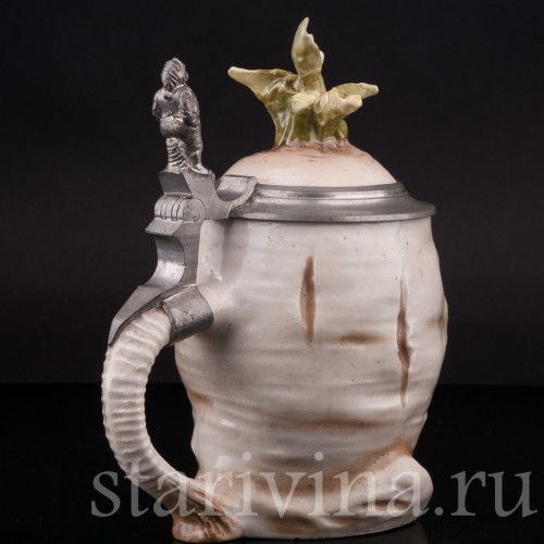 Старинная пивная кружка Редиска, 1/2 л, Von Schierholz, Германия, 1880-1906 гг.