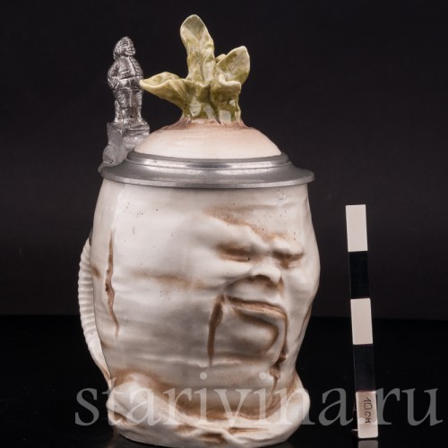 Старинная пивная кружка Редиска, 1/2 л, Von Schierholz, Германия, 1880-1906 гг.