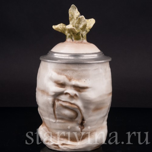 Старинная пивная кружка Редиска, 1/2 л, Von Schierholz, Германия, 1880-1906 гг.