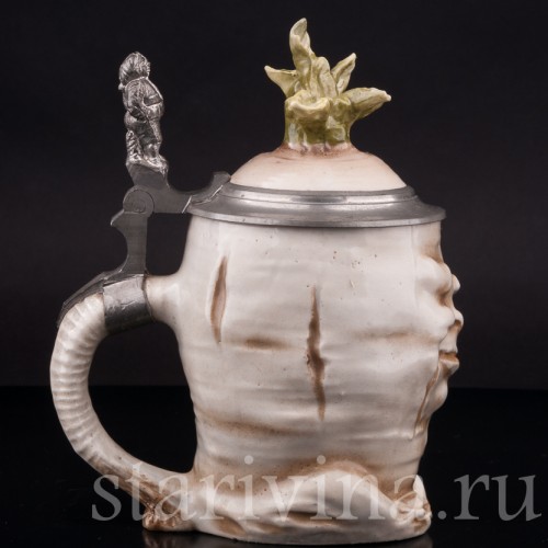 Старинная пивная кружка Редиска, 1/2 л, Von Schierholz, Германия, 1880-1906 гг.