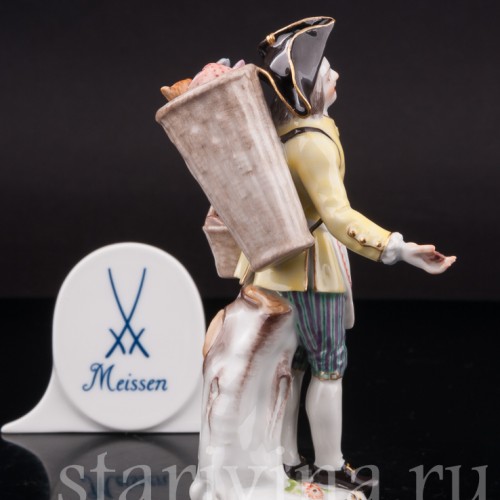 Фарфоровая статуэтка Продавцец ракушек, Cries de Paris, Meissen, Германия, 1954 г.
