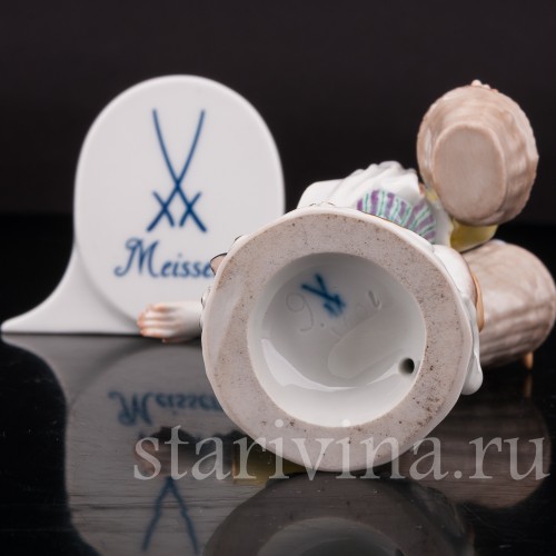 Фарфоровая статуэтка Продавцец ракушек, Cries de Paris, Meissen, Германия, 1954 г.