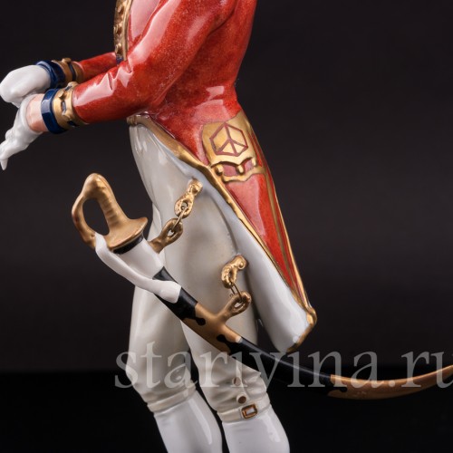 Фарфоровая статуэтка Офицер шотландской гвардии, 1815, Sitzendorf, Германия, вт. пол. 20 в.