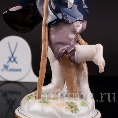 Фарфоровая статуэтка Купидон-нищий, Meissen, Германия, кон.19 - нач.20 вв.