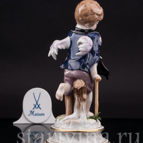Фарфоровая статуэтка Купидон-нищий, Meissen, Германия, кон.19 - нач.20 вв.
