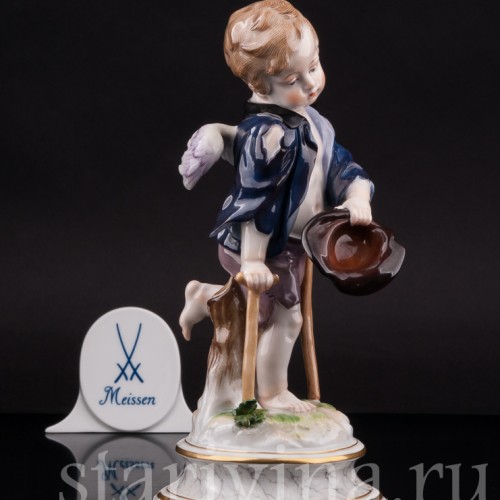 Фарфоровая статуэтка Купидон-нищий, Meissen, Германия, кон.19 - нач.20 вв.