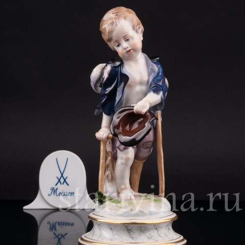 Фарфоровая статуэтка Купидон-нищий, Meissen, Германия, кон.19 - нач.20 вв.